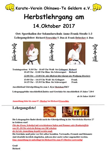 Herbstlehrgang 2017